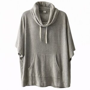Barefoot Dreams CozyChic Ultra Lite Poncho Hoodie | Taupe | Size S/M